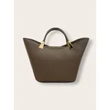 Donna Borsa a Mano -Larghezza: 23 Cm-Altezza: 24 Cm-Profondità: 12 Cm-Chiusura Con Zip-Con Tracolla Rimovibile E Regolabile-Accessori In Colore Oro-Made In Italy — foto 2