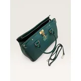 Donna Borsa a Mano -Larghezza: 34 Cm -Altezza: 28 Cm -Profondità: 17 Cm -Accessori In Colore Oro -Con Tracolla Regolabile E Rimovibile -Made In Italy<br />
Vera Pelle Martellata — foto 8