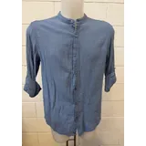 Camicie(U) Uomo Camicia Casual Uomo Estate Made in Italia Quotidiano Colore Unico — foto 3