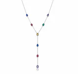 Collana a Y con Zirconi Multitaglio Colorati — foto 4