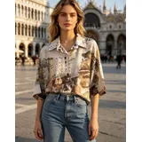 Camicie(D) Genere Camicia Donna Quattro stagioni Made in Italia Quotidiano Vari Colori Standard Monocromo — foto 1