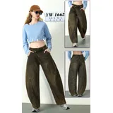 Jeans Larghi Donna Quattro stagioni Made in Cina Quotidiano Colore Unico Standard — foto 1