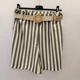 Pantaloni(D) Genere Pantaloni Shorts Donna Estate Made in Italia Quotidiano Vari Colori Standard Righe — foto 1