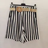 Pantaloni(D) Genere Pantaloni Shorts Donna Estate Made in Italia Quotidiano Vari Colori Standard Righe — foto 3