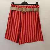 Pantaloni(D) Genere Pantaloni Shorts Donna Estate Made in Italia Quotidiano Vari Colori Standard Righe — foto 4