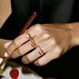 Anello Regolabile con Zircone Rettangolare — foto 4