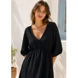 Vestiti Donna Primavera/Estate Made in Italia Quotidiano Colore Unico Standard Monocromo Cotone — foto 3