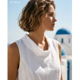 T-Shirt & Top(D) Genere Canottiera Donna Primavera/Estate Made in Italia Quotidiano Vari Colori Standard — foto 3