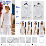 T-Shirt & Top(D) Genere Canottiera Donna Primavera/Estate Made in Italia Quotidiano Vari Colori Standard — foto 6