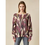 Pullover Donna 1 colore Stampata Normale Poliestere Normale Senza Chiusura — foto 1