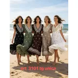 Vestiti Donna Primavera/Estate Made in Cina Quotidiano Vari Colori Standard Cotone — foto 1