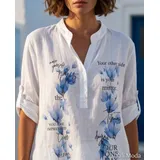 T-Shirt & Top(D) Genere T-Shirt Donna Primavera/Estate Made in Italia Quotidiano Colore Unico Oversize — foto 4