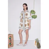 Vestiti Donna Primavera/Estate Made in Cina Tempo libero Colori Casuale Standard Cotone — foto 1