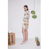 Vestiti Donna Primavera/Estate Made in Cina Tempo libero Colori Casuale Standard Cotone — foto 4