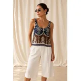 TOP CON STAMPA TROPICALE — foto 1