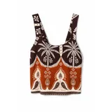 TOP CON STAMPA TROPICALE — foto 5