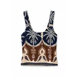 TOP CON STAMPA TROPICALE — foto 3