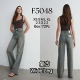 Jeans(D) Genere Jeans Larghi Donna Autunno/Inverno Made in Cina Quotidiano Colore Unico Standard — foto 1