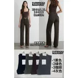 Jeans(D) Genere Jeans Larghi Donna Autunno/Inverno Made in Cina Quotidiano Colore Unico Standard — foto 1