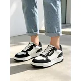 Sneakers Skate Donna Autunno Made in Cina Tempo libero Plateau Anteriore Tonda — foto 2