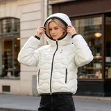 Cappotti(D) Genere Giacca Cappotti Corti Donna Autunno/Inverno Made in Cina Quotidiano Colore Unico Curvy(taglie forti) — foto 1
