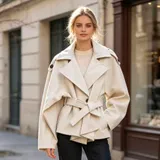 Cappotti(D) Genere Giacca a Vento Cappotti Classici Donna Autunno/Inverno Made in Spagna Quotidiano Colore Unico Curvy(taglie forti) — foto 1
