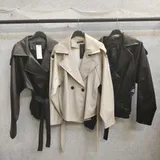Cappotti(D) Genere Giacca a Vento Cappotti Classici Donna Autunno/Inverno Made in Spagna Quotidiano Colore Unico Curvy(taglie forti) — foto 4