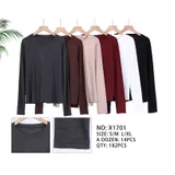 T-Shirt Donna Autunno/Inverno Made in Cina Quotidiano Vari Colori Standard Monocromo — foto 1