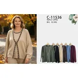 Curvy nome Genere Maglie Donna Autunno/Inverno Made in Cina Tempo libero Colore Unico Standard — foto 1
