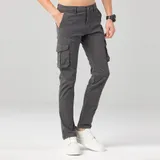 Pantaloni Cargo Uomo Autunno/Inverno Made in Cina Quotidiano Vari Colori Standard — foto 1