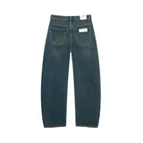 Jeans Larghi Donna Quattro stagioni Made in Cina Quotidiano Colore Unico Standard — foto 4