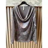 T-Shirt Donna Autunno/Inverno Made in Italia Tempo libero Vari Colori Standard Velluto — foto 7