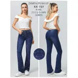 Jeans Bootcut Donna Quattro stagioni Made in Cina Quotidiano Colore Unico Standard — foto 1