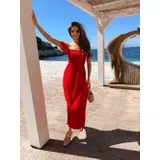 Vestiti Donna Estate Made in Italia Quotidiano Vari Colori Standard Monocromo Cotone — foto 1