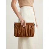 Donna Borsa a Mano -Larghezza: 29 Cm -Altezza: 21 Cm -Profondità: 7 Cm -Dettagli Metallici Canna Di Fucile -Con Tracolla Regolabile -Made In Italy-Vera Pelle Martellata — foto 1