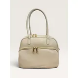 Donna Borsa a Mano -Larghezza: 27 Cm -Altezza: 21 Cm -Profondità: 10 Cm -Dettagli Metallici Colore Oro -Con Tracolla Regolabile -Made In Italy Vera Pelle Martellata — foto 2