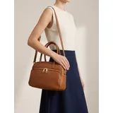 Donna Borsa a Mano -Larghezza: 27 Cm -Altezza: 21 Cm -Profondità: 10 Cm -Dettagli Metallici Colore Oro -Con Tracolla Regolabile -Made In Italy Vera Pelle Martellata — foto 1