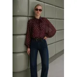 CAMICIA IN TENCEL A POIS — foto 4
