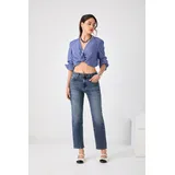 Jeans(D) Genere Jeans Larghi Donna Quattro stagioni Made in Cina Tempo libero Colore Unico Standard — foto 5