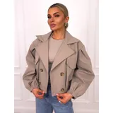 Giacche(D) Genere Giacca Leggere Giacca Donna Autunno Made in Italia Quotidiano Colore Unico Standard Monocromo — foto 7