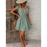 Vestiti Donna Estate Made in Italia Quotidiano Vari Colori Standard Monocromo Cotone — foto 9
