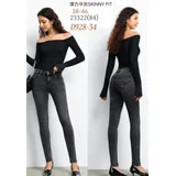 Jeans Skinny Donna Quattro stagioni Made in Cina Quotidiano Colore Unico Standard — foto 1