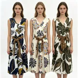 Vestiti Genere Vestiti Donna Estate Made in Italia Quotidiano Colore Unico Standard Stampata Poliestere — foto 1