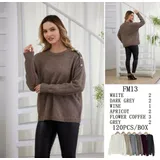 Pullover Pullover Donna Autunno/Inverno Made in Cina Quotidiano Vari Colori Standard Monocromo — foto 1