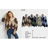 Pullover Pullover Donna Autunno/Inverno Made in Cina Quotidiano Vari Colori Standard Monocromo — foto 1