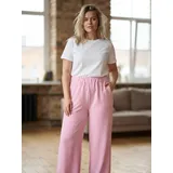 Pantaloni Sportivi Giacca Leggere Donna Primavera/Estate Made in Italia Tempo libero Colore Unico Standard — foto 4