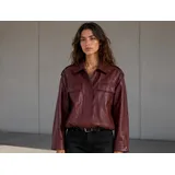 Giacca di Pelle Giacca Donna Autunno/Inverno Made in Cina Tempo libero Colore Unico Standard in pelle — foto 1