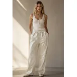 Pantaloni Donna Autunno/Inverno Made in Cina Tempo libero Colore Unico Standard in pelle Ecopelle — foto 1