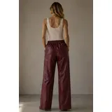 Pantaloni Donna Autunno/Inverno Made in Cina Tempo libero Colore Unico Standard in pelle Ecopelle — foto 6