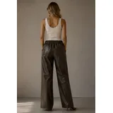 Pantaloni Donna Autunno/Inverno Made in Cina Tempo libero Colore Unico Standard in pelle Ecopelle — foto 5
